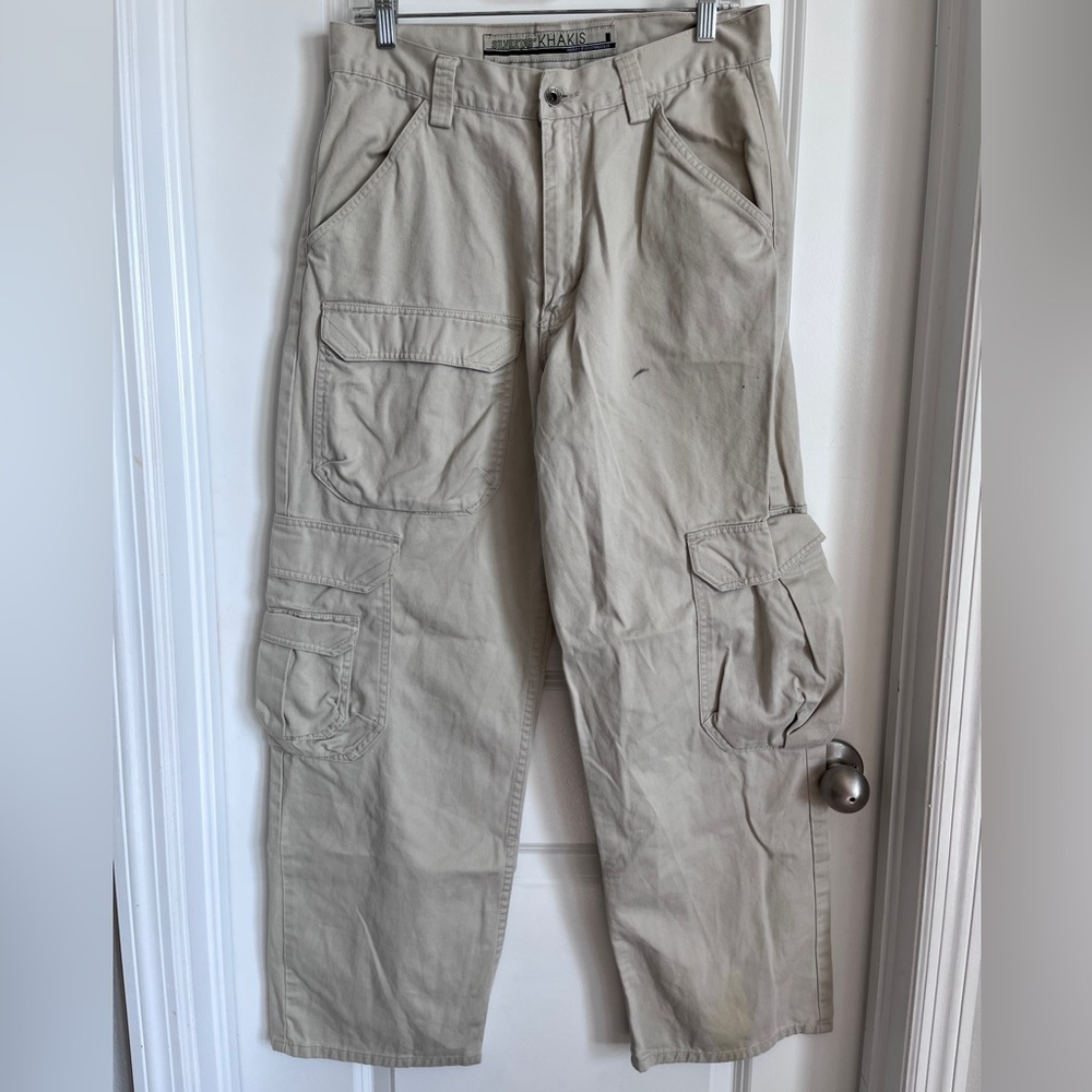 Levi's Men's SILVERTAB KHAKIS Cargo Pants in Light Tan size 32*32